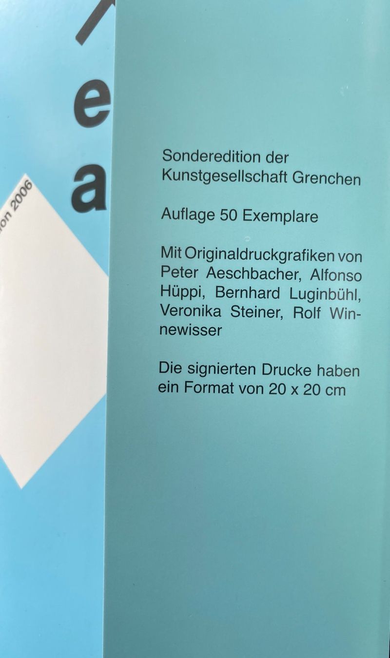 Grafica & Litografie: Portfolio mit 5 Grafiken, Sonderedit 2006 Triennale Grenchen – Usato da grenchen venduto da Belarte 1