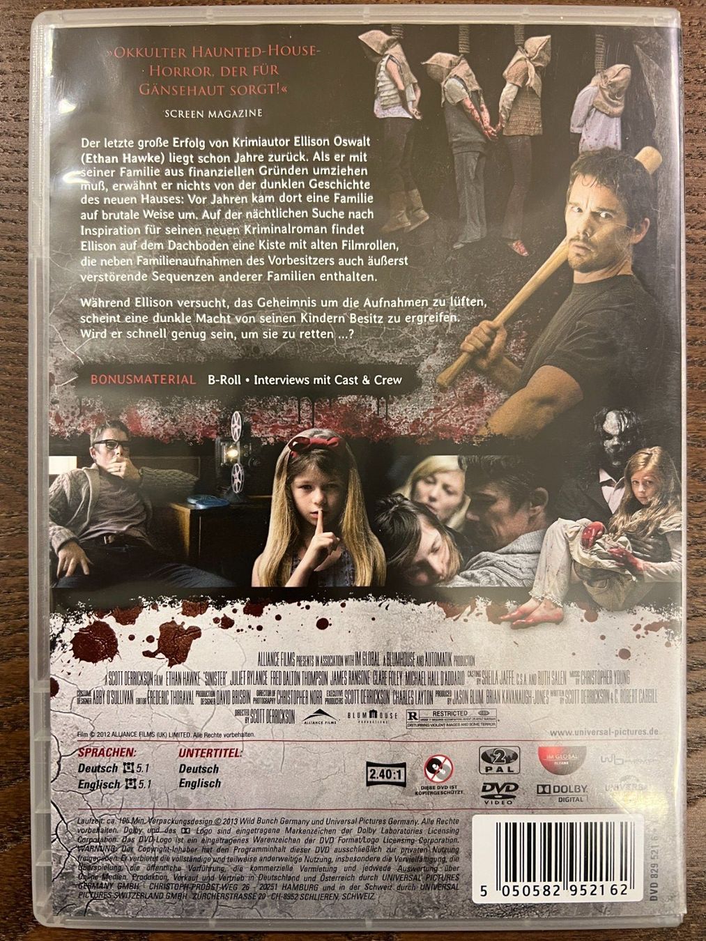 Tous les DVDs: Sinister – D'occasion à Zürich par FilmFreunde 1