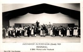 Jugendfest in Pfäffikon (Zürich) 1931. Festspiel