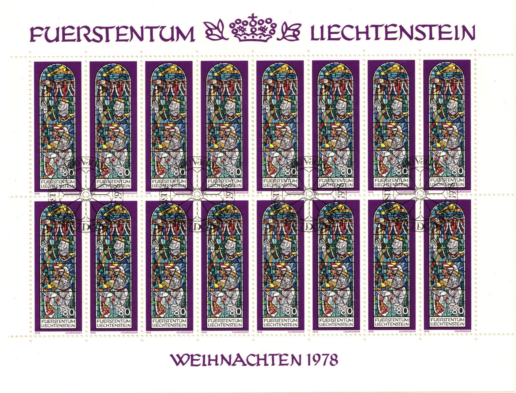Tutti i francobolli: Kleinbogen   Weihnachten  1978      gestempelt  Ersttag – Usato da Mellingen venduto da Ginger
