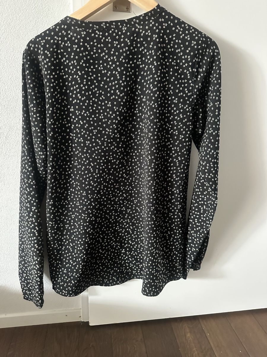 Maison Scotch Camicette: Maison Scotch Bluse, Grösse M, schwarz/weiss gemustert – Usato da Uettligen venduto da fabi1000 2