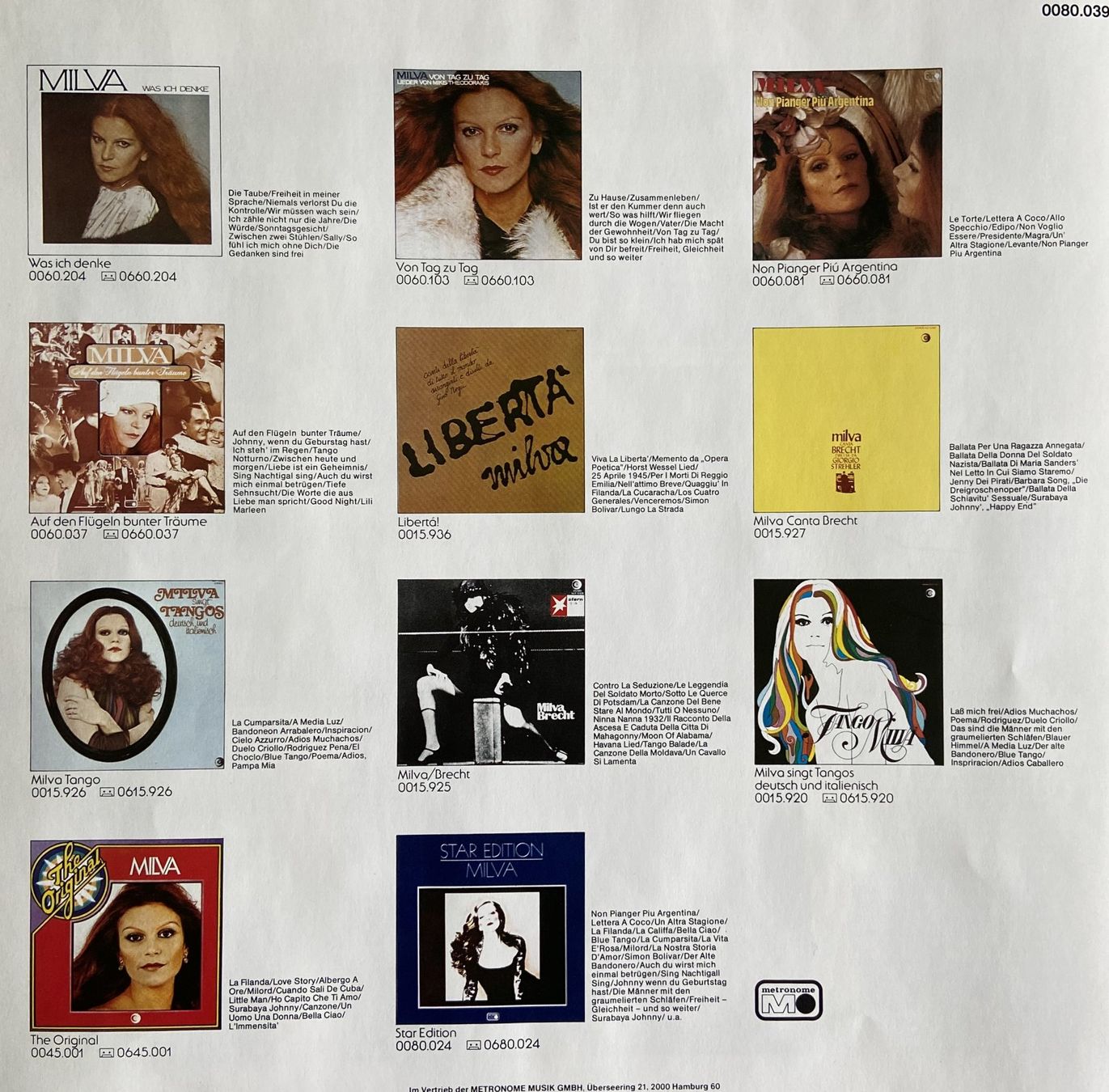 Dischi in vinile: Star Gold Super "Milva" 4 LP + 2 weitere LP – Usato da Böckten venduto da Hansi36 6