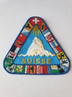 Vintage Badge Wappen SUISSE Matterhorn ST. GALLER STICKEREI