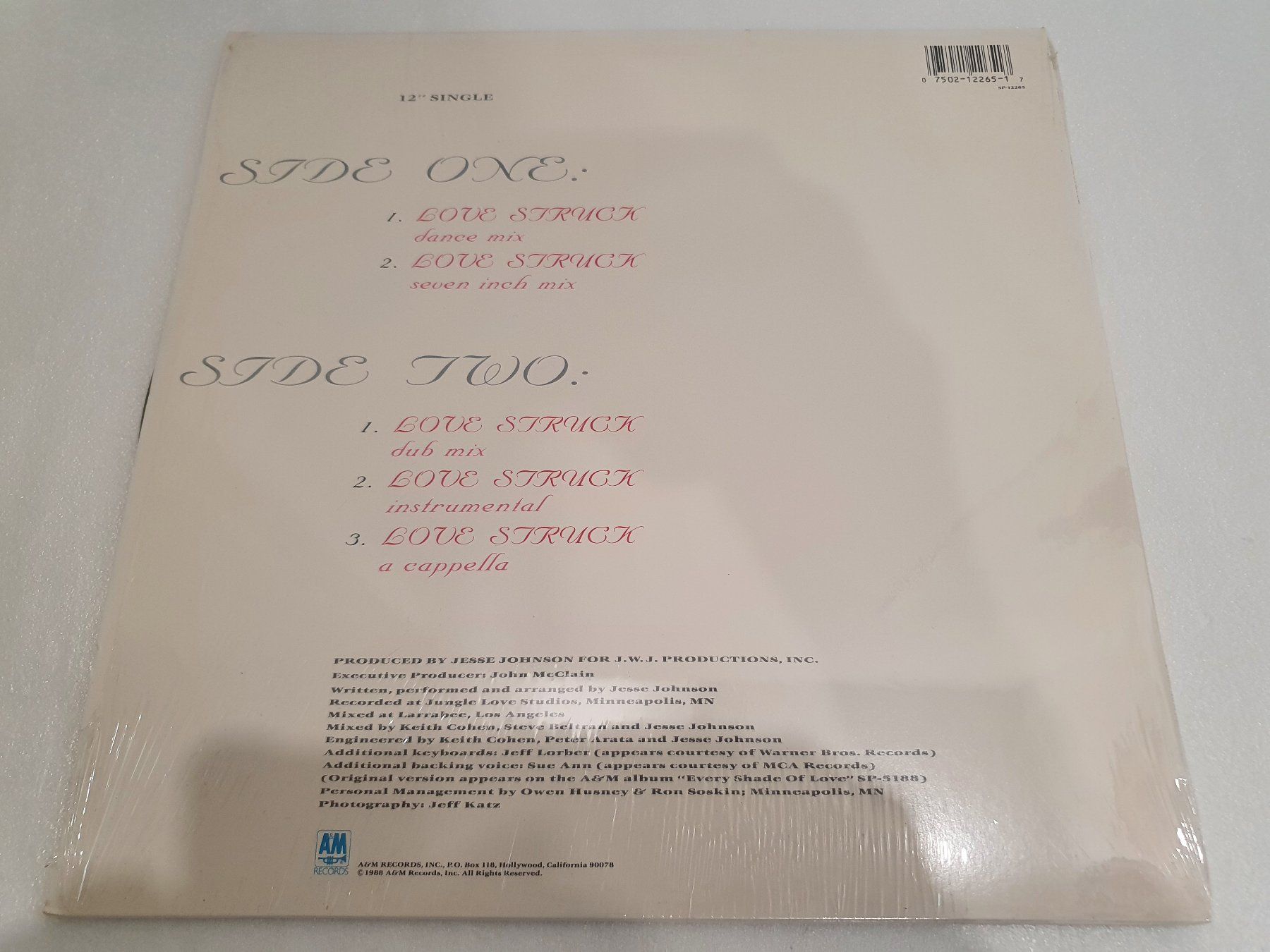 Dischi in vinile: Jesse Johnson – Love Struck – Usato da Uster venduto da Vinyl-Leidenschaft 1
