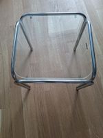 Beistelltisch Glas, Gestell aus Metall, guter Zustand