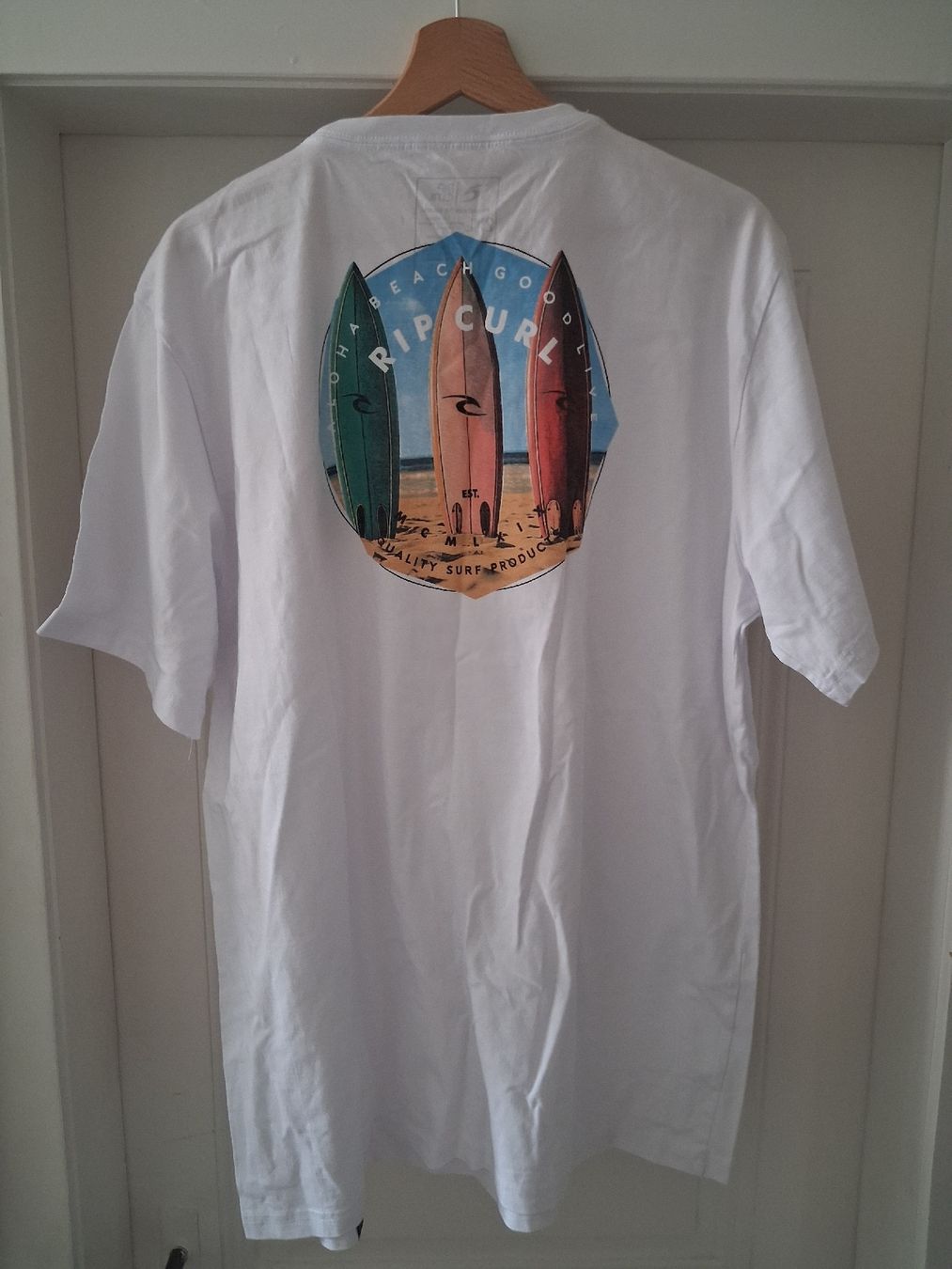 Rip Curl T-Shirts: Rip Curl T-Shirt Weiss Grösse 2XL Sommerliches Basic – Gebraucht aus Basel von meh_cm2k 1