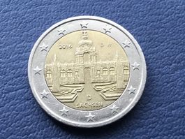2 Euro Deutschland Sachsen 2016 D.