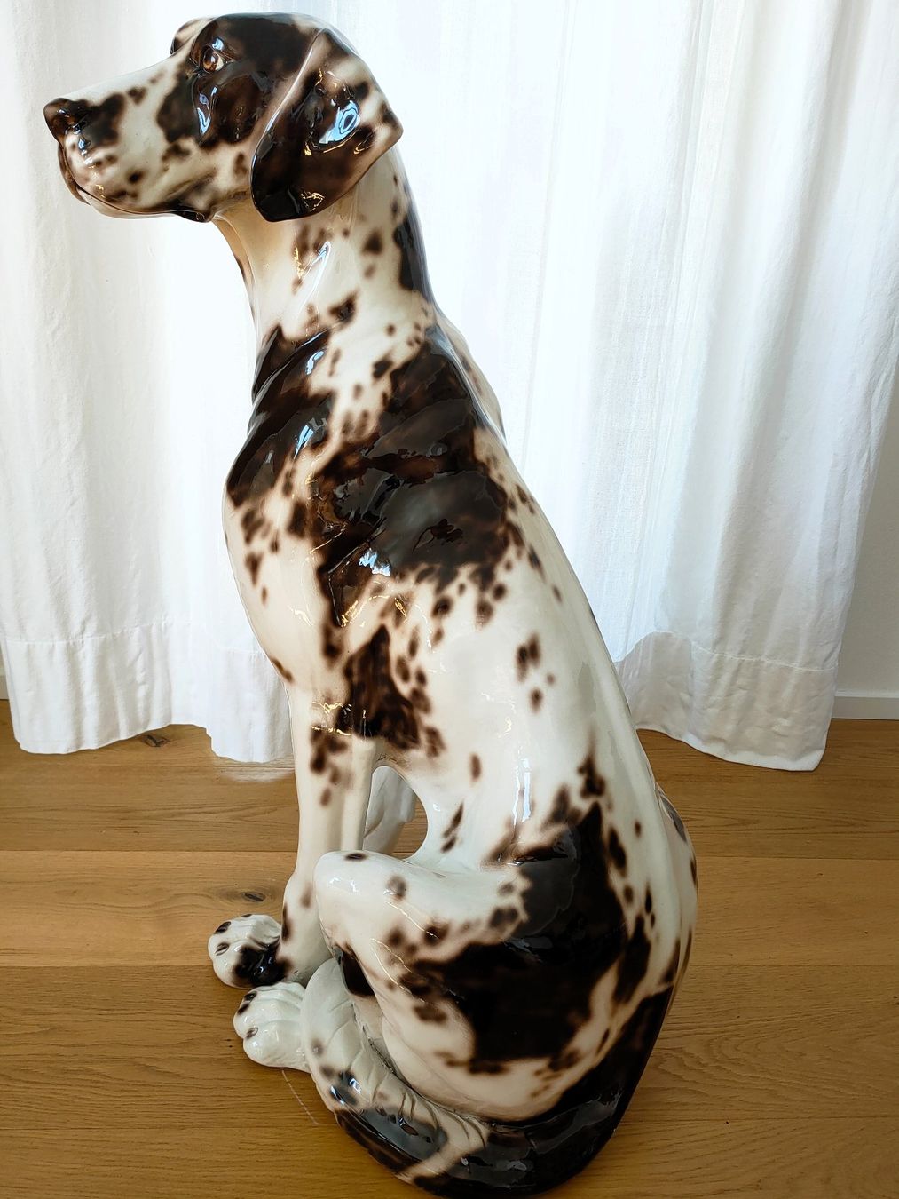 Sculture & Statue: Dalmatiner-Hund aus Keramik – Usato da Langendorf venduto da O.Esseiva 1