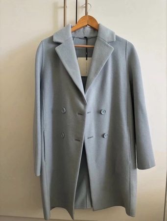 'S Max Mara Mantel hellblau Grösse 38 neuwertig mit Etikett