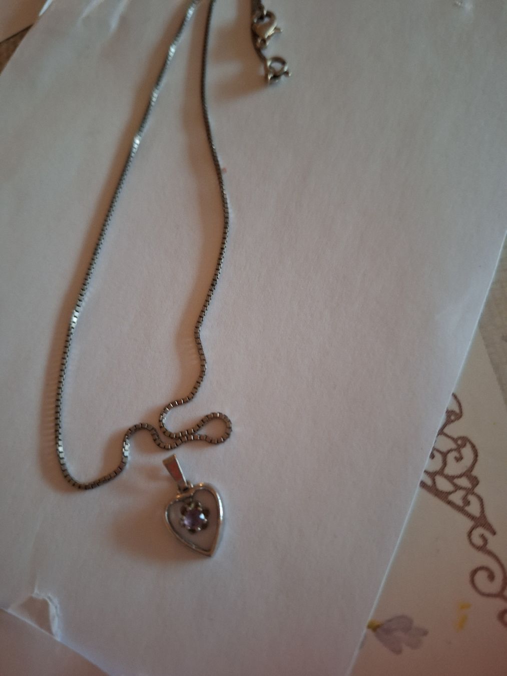 Catenine: chaine argent 925 et pendentif 800 – Nuovo (secondo la descrizione) da Genève venduto da Cristin1 4