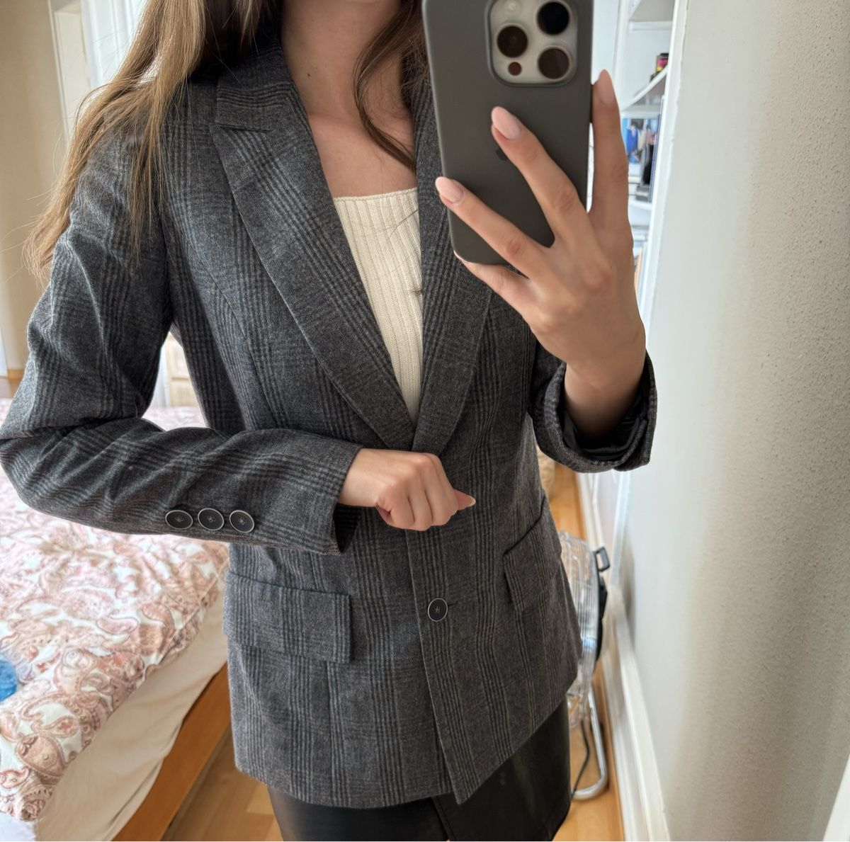 Jacken: Mario Menezi Blazer grau kariert Gr. 36 – Neu (gemäss Beschreibung) aus Thalwil von Iconicfashion 1