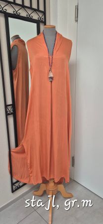 FLIESSENDES MAXIKLEID von STAJL, M/L passt zu NILE, TRANSIT