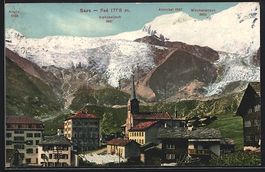 Saas-Fee, Teilansicht gegen Alphubeljoch