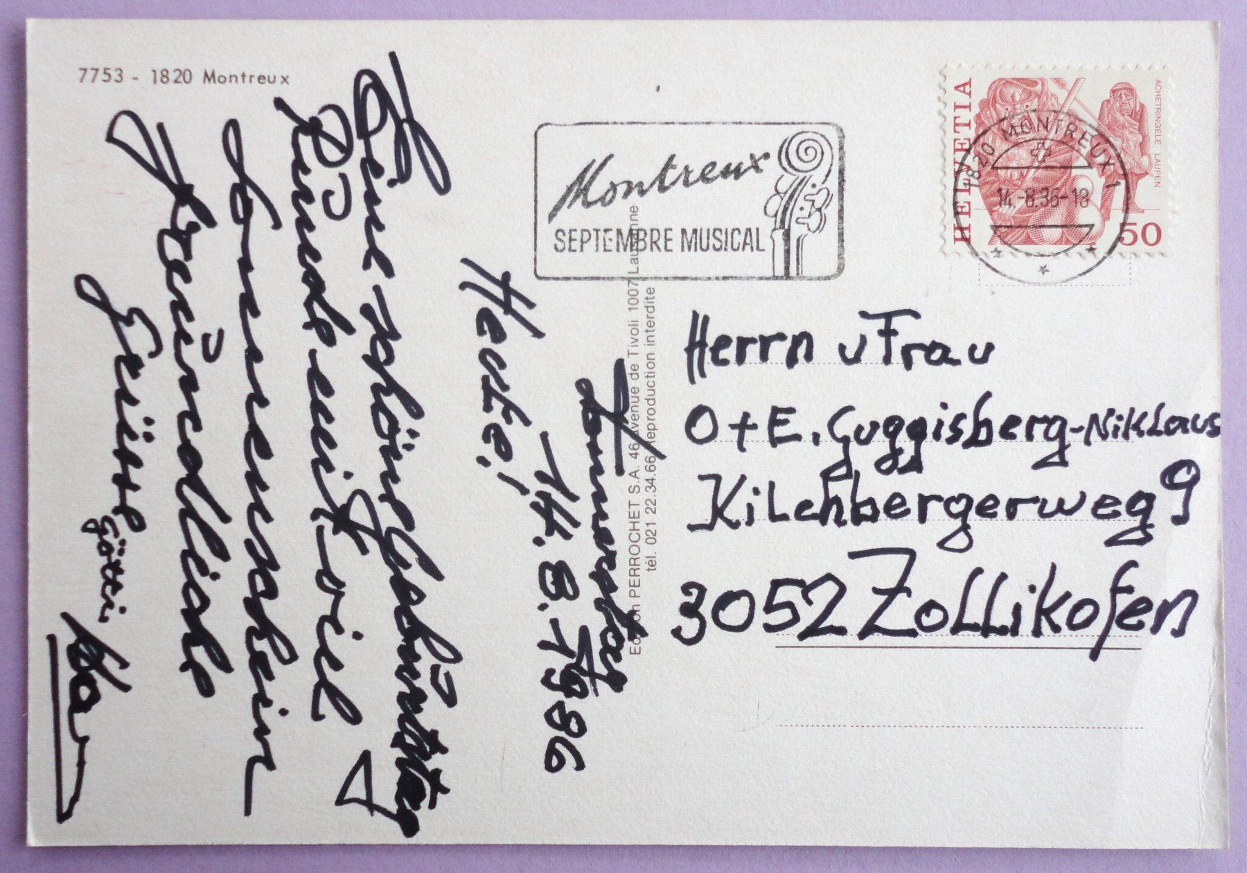 Cartoline postali: Montreux – Difettoso da Fétigny venduto da Billy2miny 1