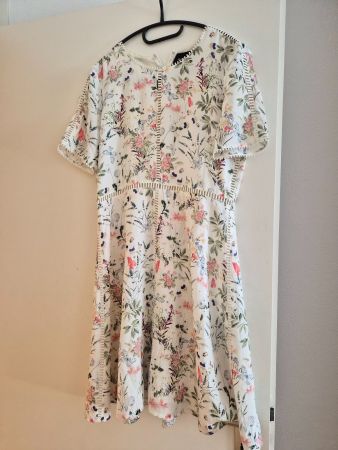 Robe fleurie The Kooples blanche taille S