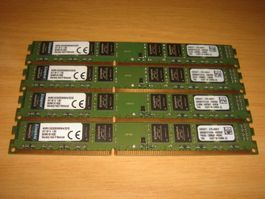 4 stück 8gb ddr3 PC3 10600 (1333) RAM für Computer.