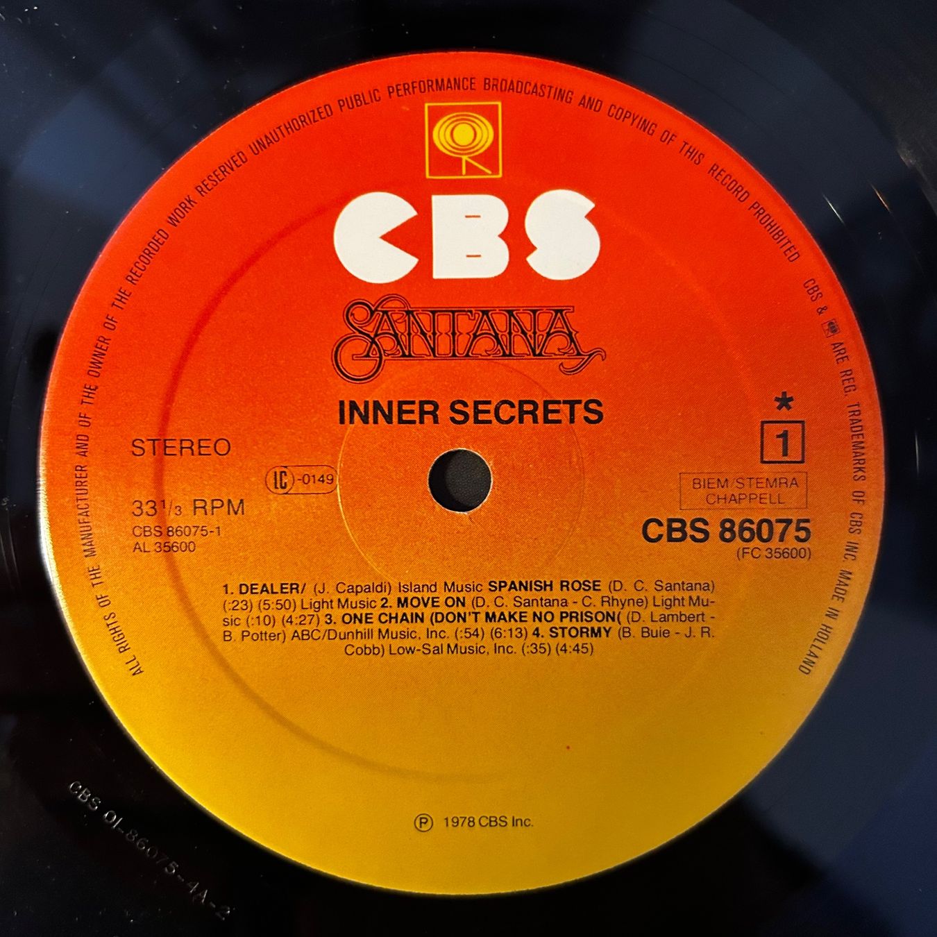Schallplatten: Santana - Inner Secrets, LP Vinyl 1978 – Gebraucht aus Aesch BL von BernisFlomi 2