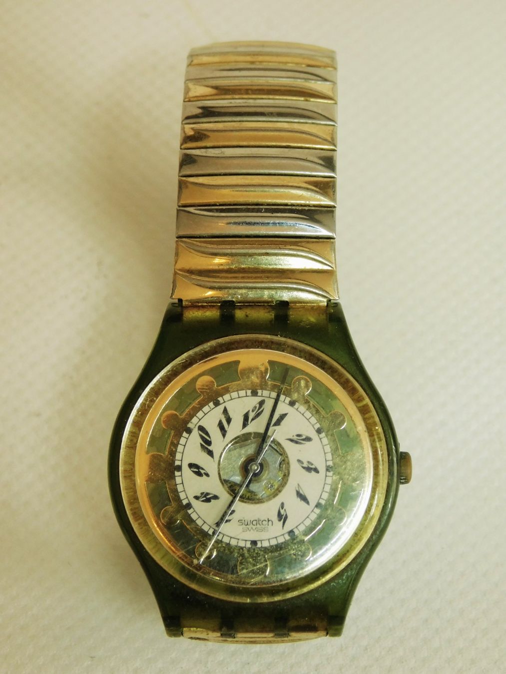 Swatch Orologi: SWATCH UHR GREEN SHINE 1993er – Usato da Emmenbrücke venduto da Ulisse-22