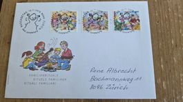 2015 FDC Vollstempel Pro Juventute