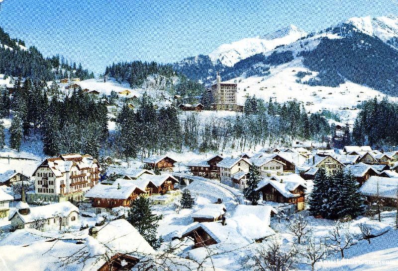 Cartoline postali: Gstaad - Winter + 1970 – Usato da Emmenbrücke venduto da teestube