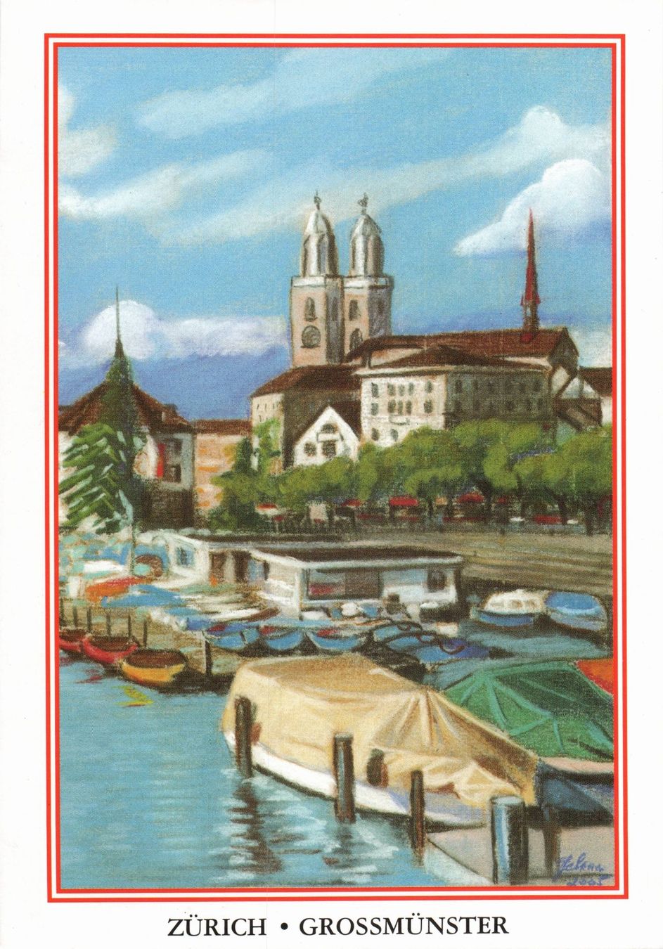 Cartoline postali: Zürich Grossmünster, alte Ansichtskarte – Nuovo (secondo la descrizione) da Zürich venduto da 1.Simon