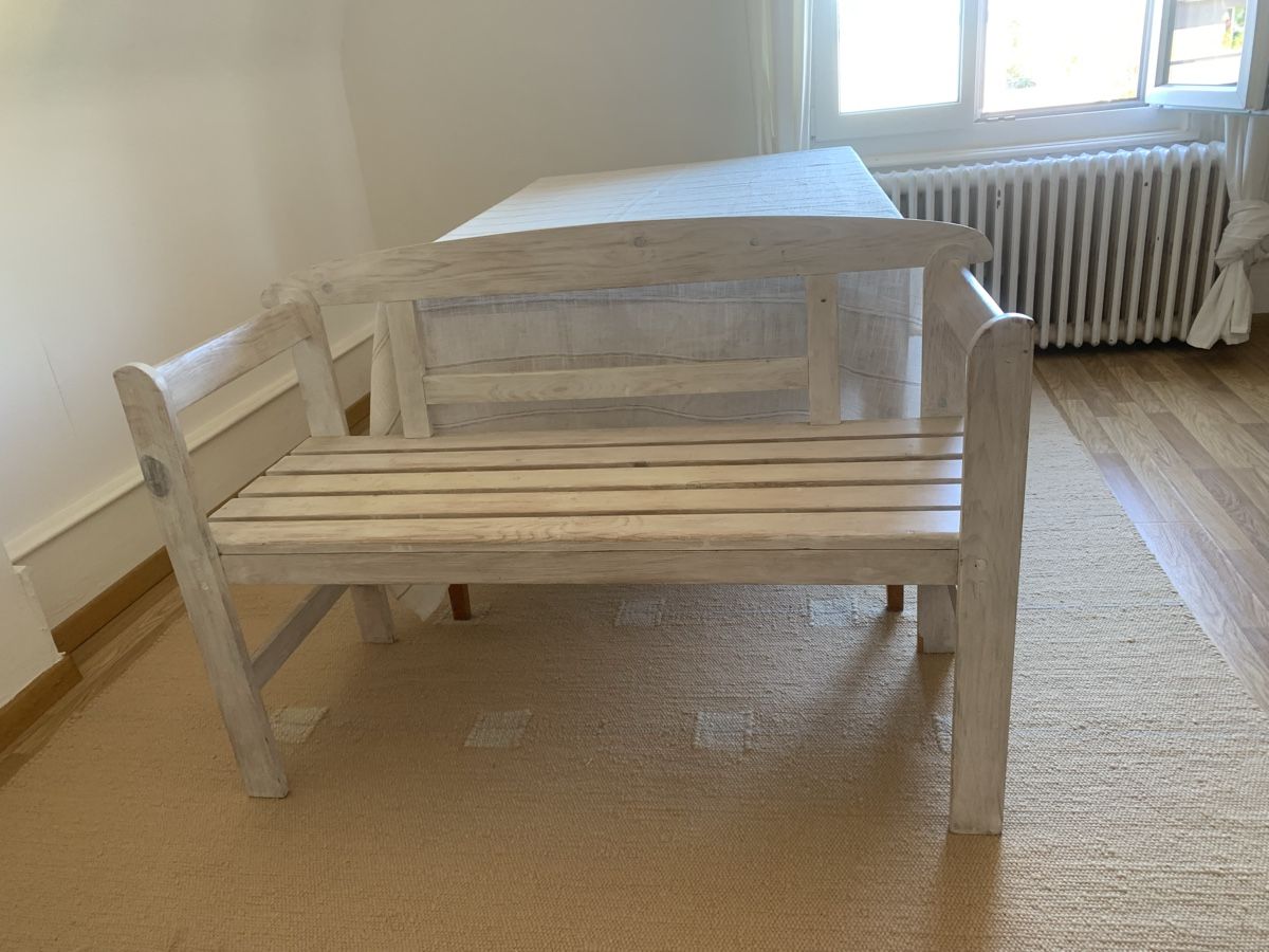 Panchine: Weisse Holzbank – Usato da Zürich venduto da mag_sny2 1