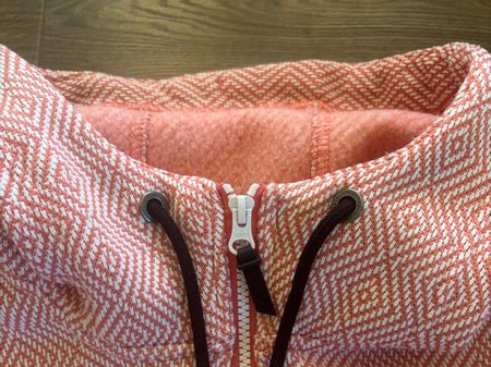 Fleecejacke, Grösse M, lachs / rosa / weiss - top Zustand