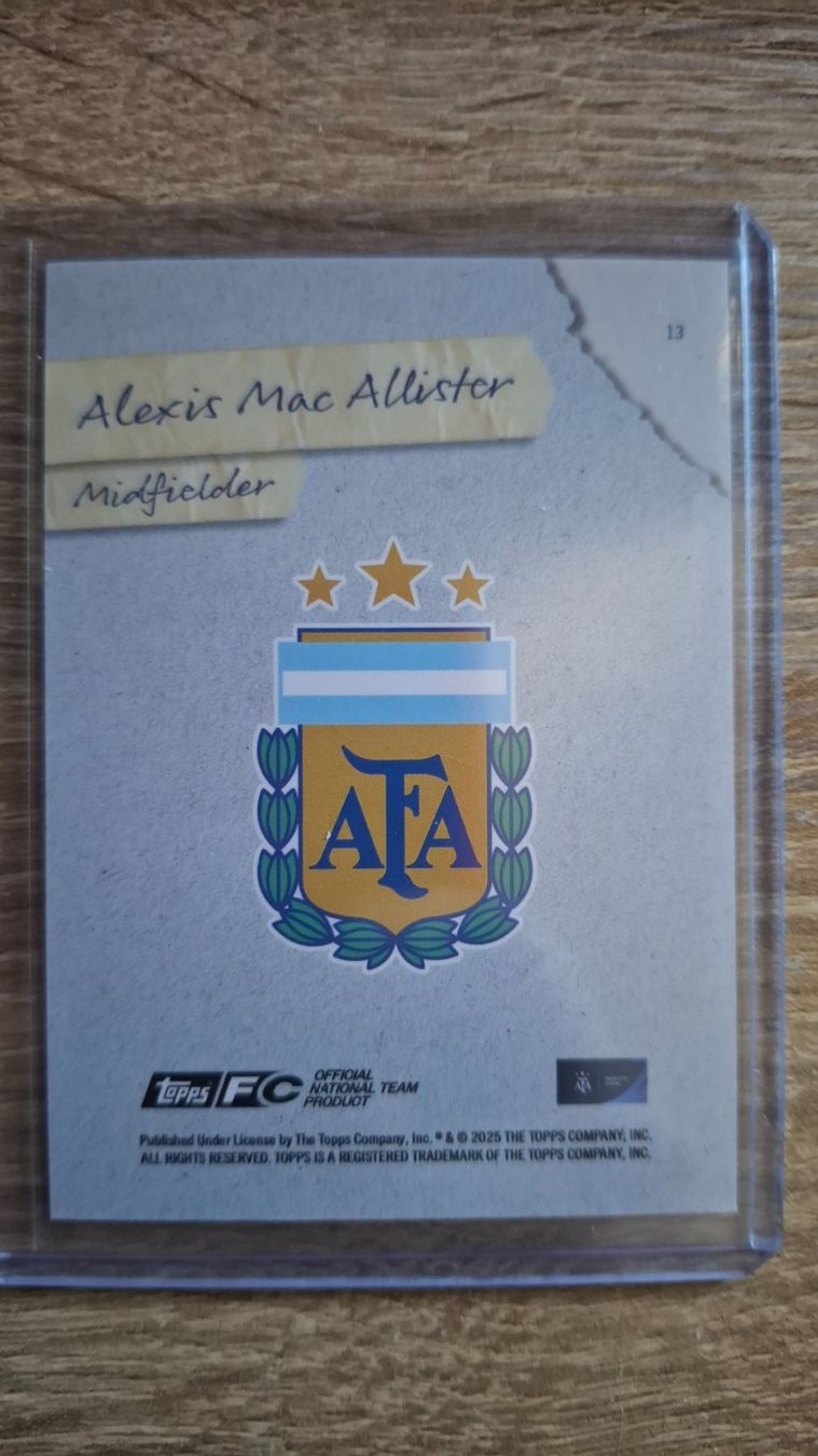 Topps Carte collezionabili: Alexis Mac Allister Argentinien Topps /50 – Usato da Neuhausen am Rheinfall venduto da Schweizer83 1