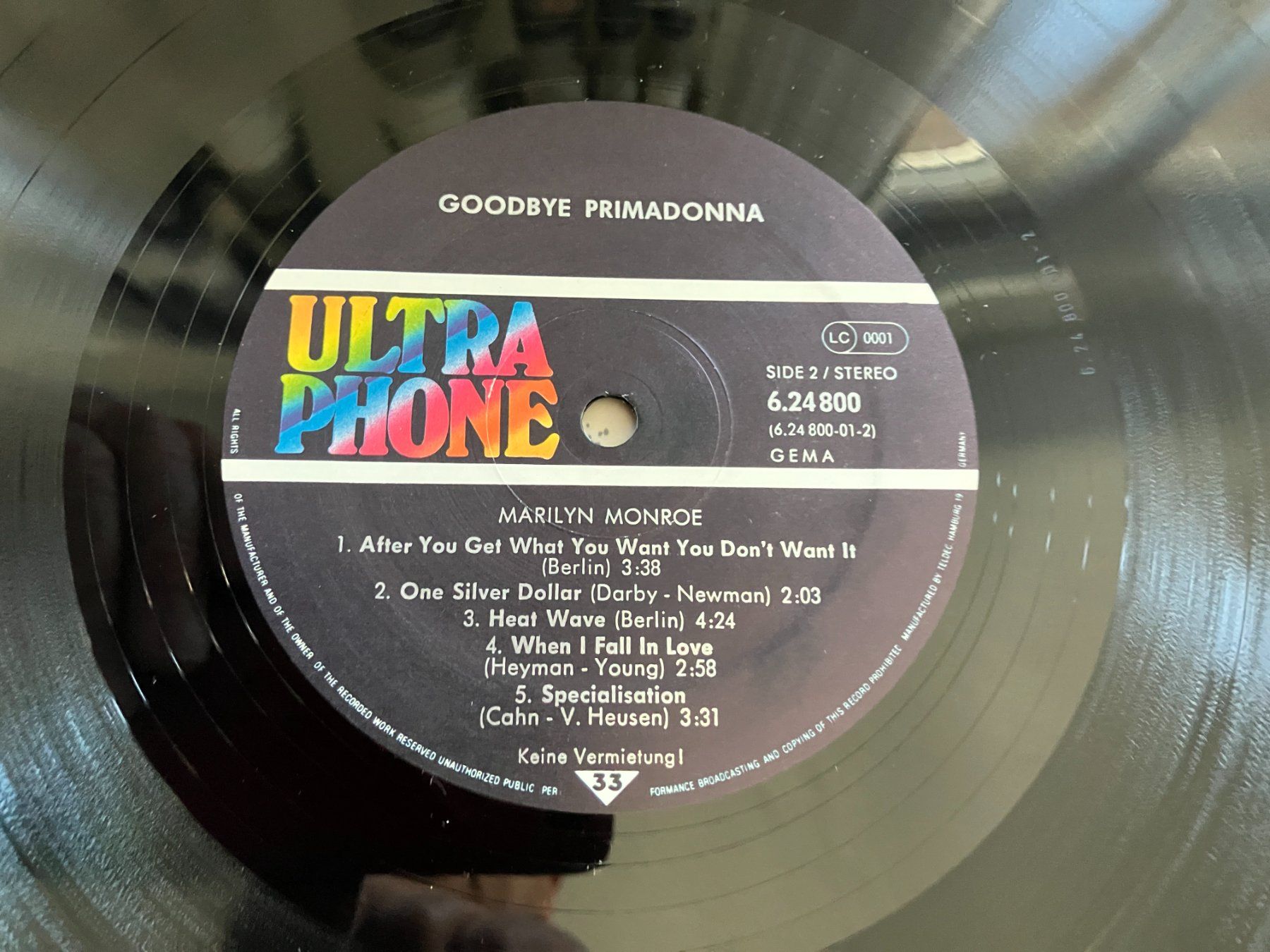 Dischi in vinile: Marilyn Monroe – Usato da Aarwangen venduto da Jukebox3 7