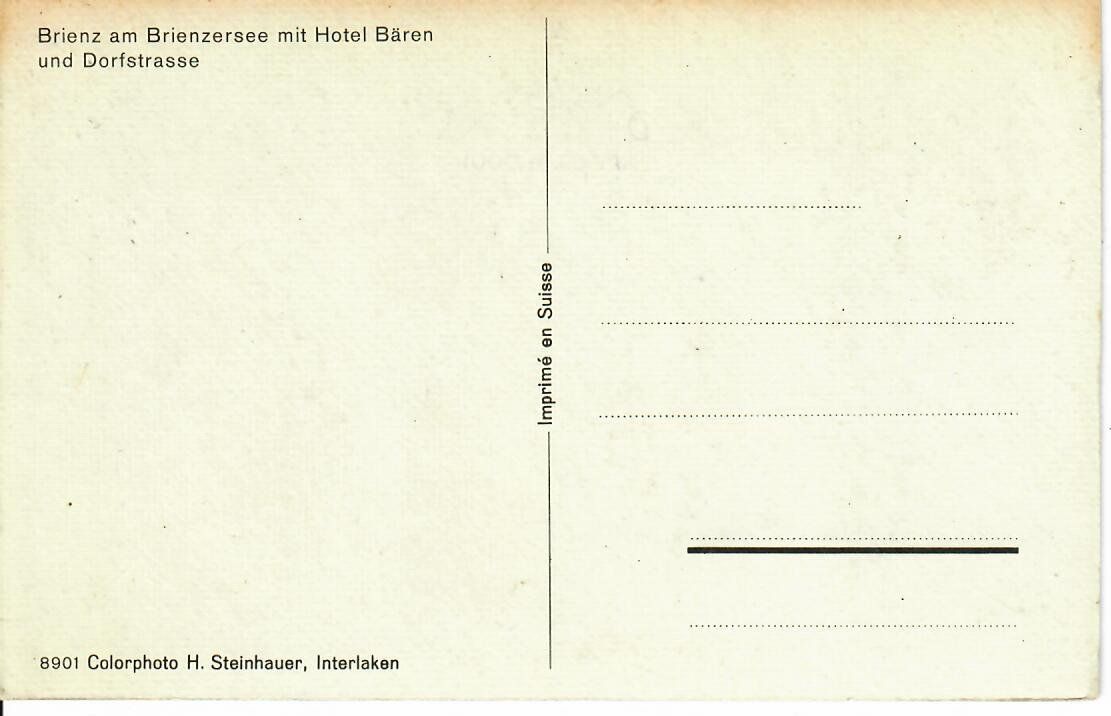 Cartoline postali: Brienz – Usato da Hochdorf venduto da Ziegel-16 1