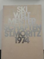 Raro libro ufficiale sci a St. Moritz 1974 mondiali