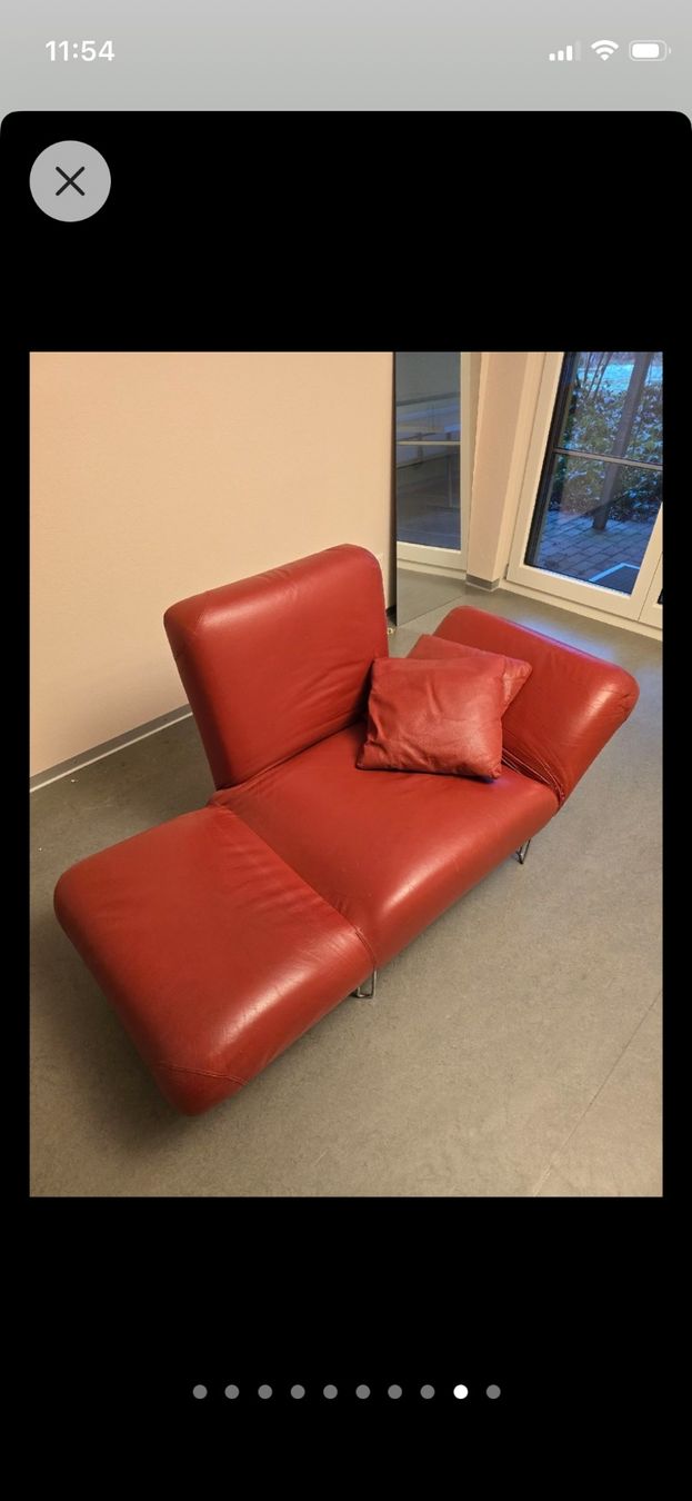 Poltrone: Roter Ledersessel – Usato da Derendingen venduto da Resu8263 4