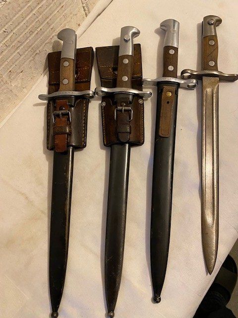 Schweizer Armee Stichwaffen: 4 X BAJONETT  CH ARMEE – Gebraucht aus Chur von silbermon 9