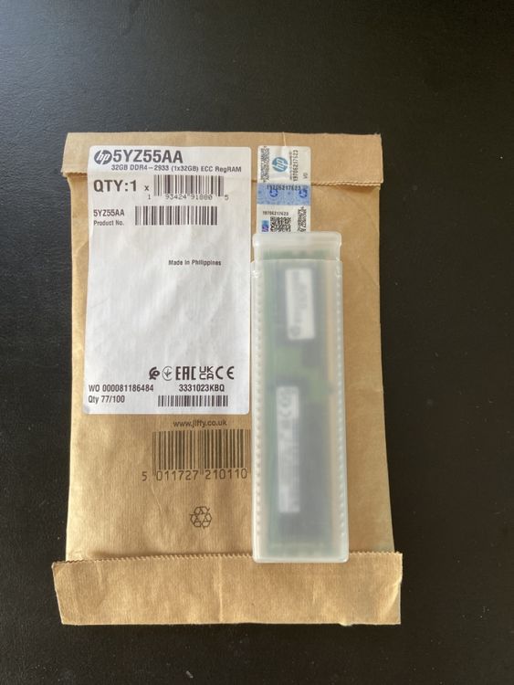 32GB DDR4 RAM Stick von HP (Neu (gemäss Beschreibung)) in Tobel für CHF ...