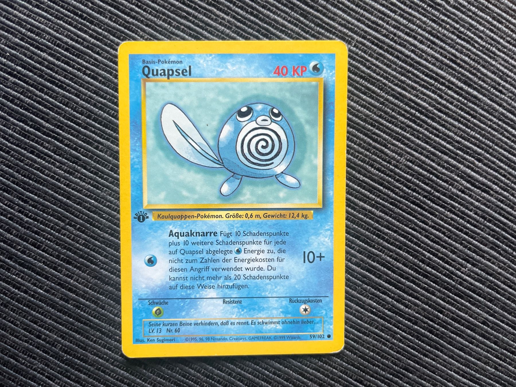 Pokémon Carte collezionabili: Pokemon Quapsel 1. Edition non holo Base Set – Usato da Wabern venduto da Collectfun