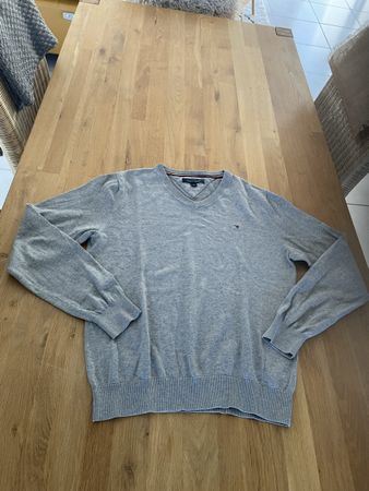 Pullover Tommy Hilfiger V-Ausschnitt grau Grösse S