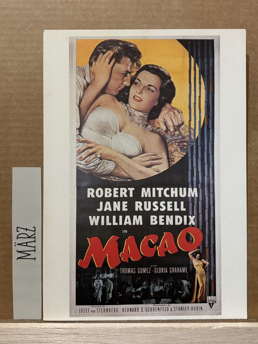 Ansichtskarten: AK Filmplakat / Macao 1952 – Gebraucht aus Rümlang von Kartenpost1