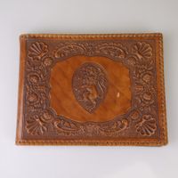 Antikes Fotoalbum - Geprägtem Leder