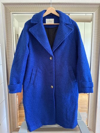 Blauer Wintermantel Gr. 36 von KAFFE