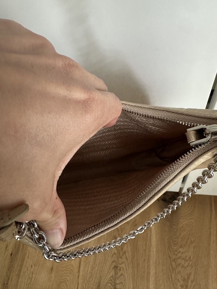 Prada Borse da donna: Original Prada Tasche Beige mit Etui  – Usato da Perlen venduto da H.Spa 3
