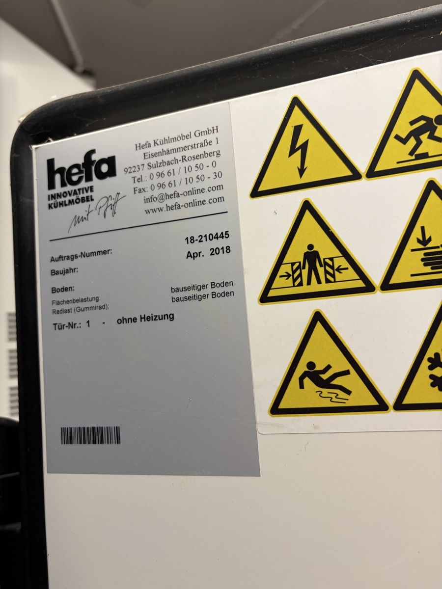 Frigoriferi: Getränkekühlzelle Hefa – Usato da Zürich venduto da tip_b6gt 2