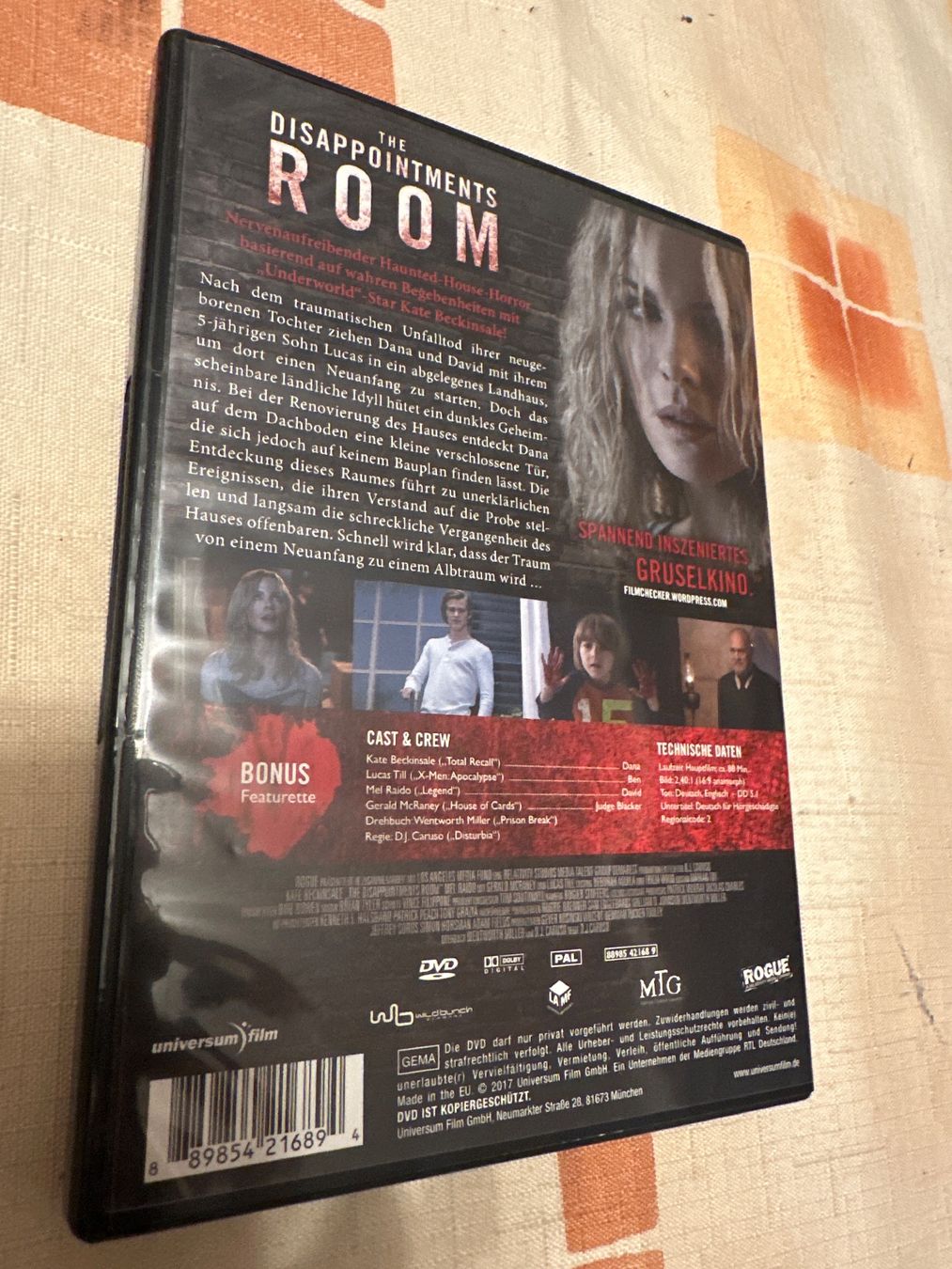 Tutti i DVDs: The Disappointments Room – Usato da Schaffhausen venduto da D-MAC 1