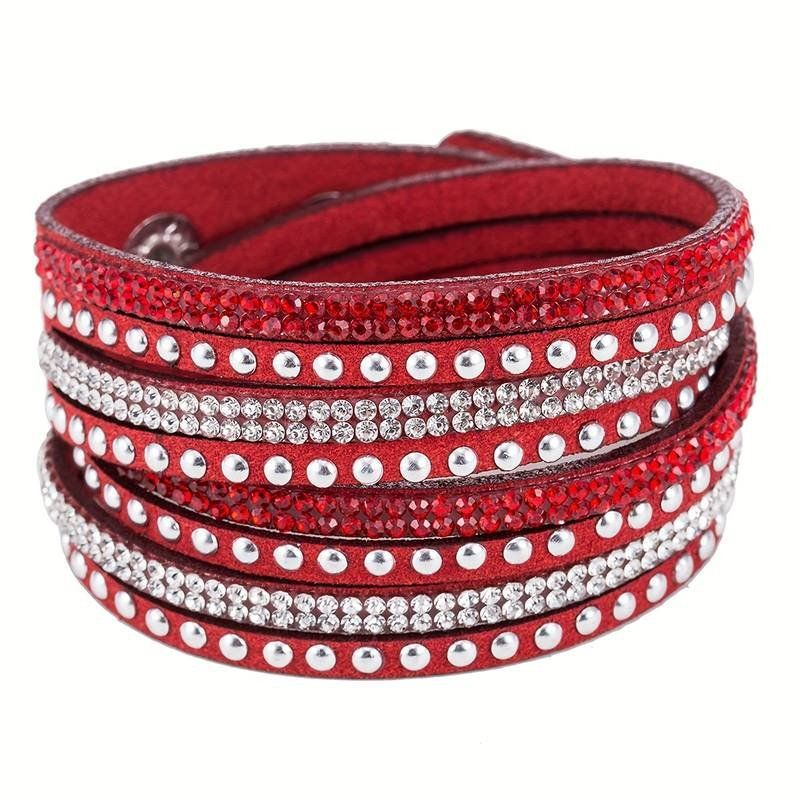 Armbänder & -reifen: Multilayer Boho Armband PU-Leder Strass Neu – Neu und originalverpackt aus Füllinsdorf von Sunnebliemli7