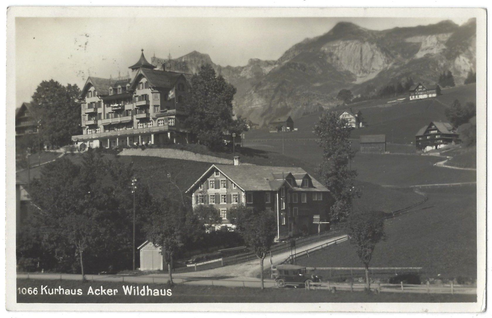 Cartoline postali: 1066 Kurhaus  Acker  Wildhaus – Usato da Bütschwil venduto da Jackson1A