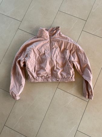 Leichte Damen Übergangsjacke in Altrosa mit Kapuze