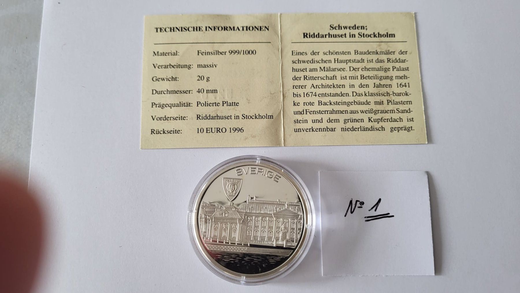 Medaglie: Pièce de 10 Euro Suède – Nuovo (secondo la descrizione) da Chamoson venduto da Mauritius1