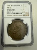 (2604) FL, 5 Kronen, Probe 1898, matt, sehr selten