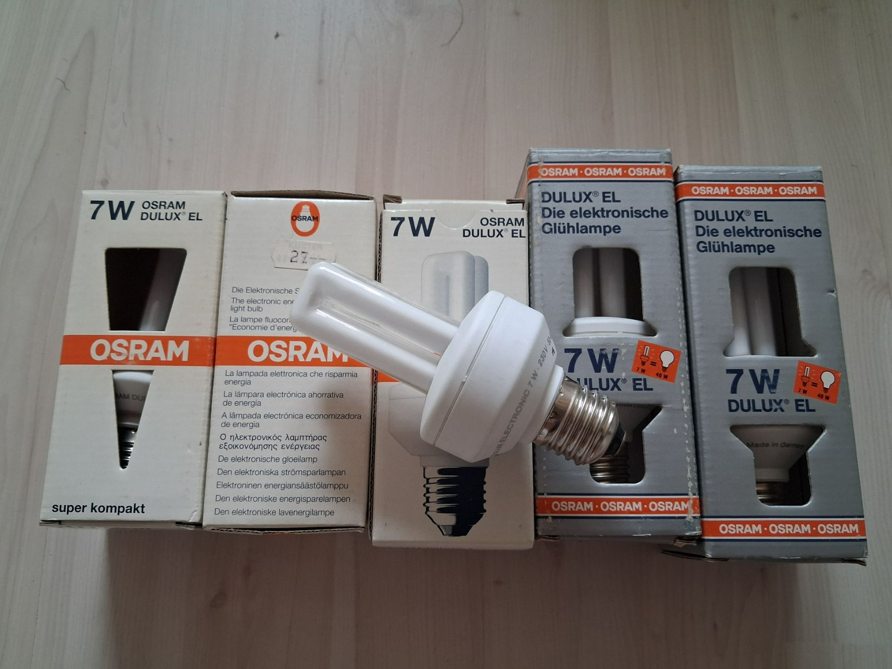 Osram Lampen: 4 X SPARLAMPE 7 WATT E 27 – Neu und originalverpackt aus langnau von Santos1411