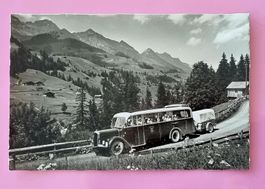 Frutigen - Adelboden - Postauto mit Anhänger - Photo Gyger