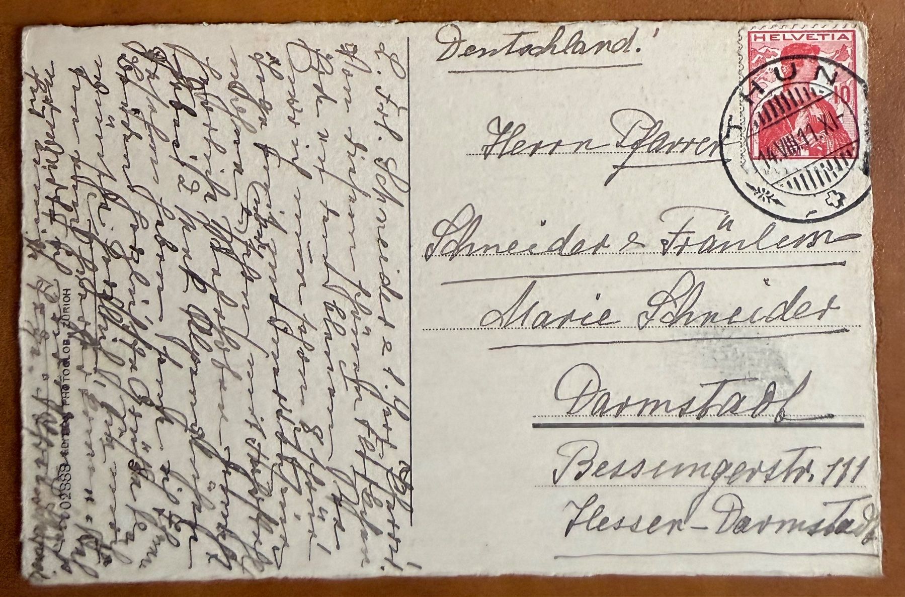 Ansichtskarten: Oberhofen - 1911 – Gebraucht aus Lutry von Ediego 1
